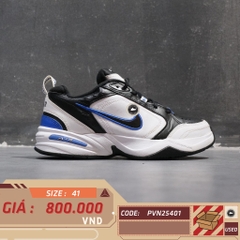 Nike Air Monarch IV White Black Royal Blue - 415445-102 - Size 41 - GIÀY 2HAND CHÍNH HÃNG PVN25401