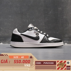 Giày Thời Trang Nike Court Borough Low 2 White Black - BQ5448-104 - Size 40 - GIÀY 2HAND CHÍNH HÃNG PVN25306