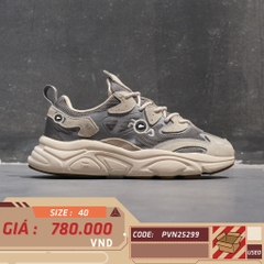 Giày Pickleball FILA Ray Tracer Grey Beige - 1RM01153-050 - Size 40 - GIÀY 2HAND CHÍNH HÃNG PVN25299