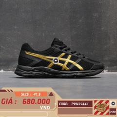 Asics Gel-Contend 4 Black Gold - T8D4Q - Size 41.5 - GIÀY 2HAND CHÍNH HÃNG PVN25446
