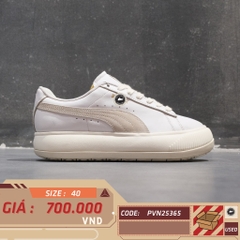 Puma Suede Mayu Leather White Marshmallow - 381042-01 - Size 40 - GIÀY 2HAND CHÍNH HÃNG PVN25365