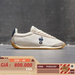 Le Coq Sportif Montpellier Cream Navy Gum - L241MECS0111AAA - Size 40 - GIÀY 2HAND CHÍNH HÃNG PVN25391