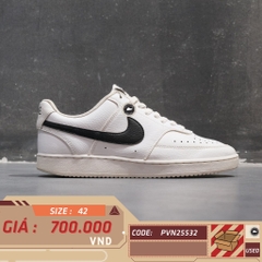 Nike Court Vision Low White Black - CD5463-101 - Size 42 - GIÀY 2HAND CHÍNH HÃNG PVN25532