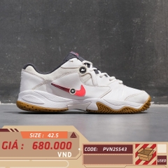 Nike Court Lite 2 White Laser Crimson - AR8836-102 - Size 42.5 - GIÀY 2HAND CHÍNH HÃNG PVN25543