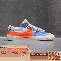 Nike Blazer Low '77 Jumbo White Deep Royal Safety Orange - DV9122-181 - Size 43 - GIÀY 2HAND CHÍNH HÃNG PVN25650