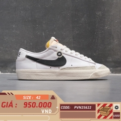Nike Blazer Low '77 Vintage White Black - DA6364-101 - Size 42 - GIÀY 2HAND CHÍNH HÃNG PVN25622