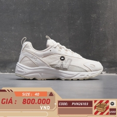 New Balance 615 White Grey - ML615KOC - Size 40 - GIÀY 2HAND CHÍNH HÃNG PVN26103