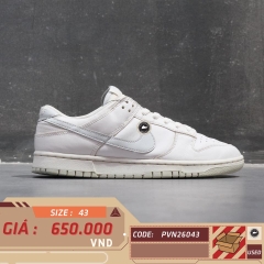 Nike Dunk Low Pure Platinum - DV0831-101 - Size 43 - GIÀY 2HAND CHÍNH HÃNG PVN26043