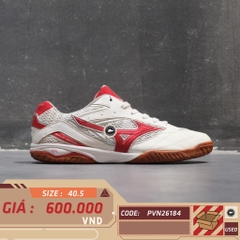 Mizuno Wave Drive 8 White Red - 81GA170562 - Size 40.5 - GIÀY 2HAND CHÍNH HÃNG PVN26184