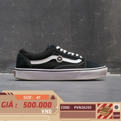Vans Old Skool Black White - VN000D3HY28 - Size 41 - GIÀY 2HAND CHÍNH HÃNG PVN26250