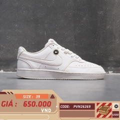Nike Court Vision Low Next Nature Triple White - DH2987-100 - Size 39 - GIÀY 2HAND CHÍNH HÃNG PVN26269