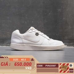 Nike Ebernon Low Triple White - AQ1775-100 - Size 40.5 - GIÀY 2HAND CHÍNH HÃNG PVN25987