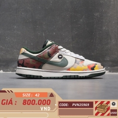 Nike Dunk Low SE Sail Multi-Camo - DH0957-100 - Size 42 - GIÀY 2HAND CHÍNH HÃNG PVN25969