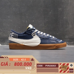 Nike Blazer Low '77 Jumbo Midnight Navy Gum - DR9865-400 - Size 42.5 - GIÀY 2HAND CHÍNH HÃNG PVN26063
