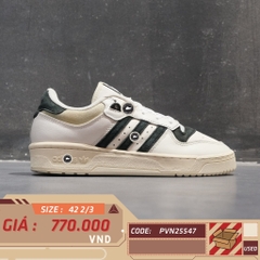 Adidas Rivalry Low 86 Cloud White Core Black - IF5181 - Size 42 2/3 - GIÀY 2HAND CHÍNH HÃNG PVN25547