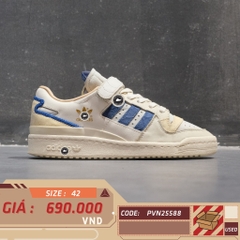 Adidas Forum 84 Low 'Halo Ivory Royal Croc' - H03721 - Size 42 - GIÀY 2HAND CHÍNH HÃNG PVN25588