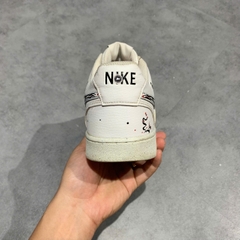 Nike Court Vision Low Next Nature Brushstroke Swoosh  - DH2987-101 - Size 44.5 - GIÀY 2HAND CHÍNH HÃNG PVN25909