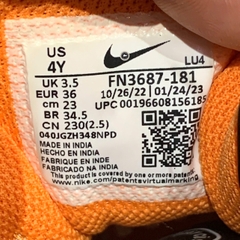 Nike Court Borough Low 2 GS Mint Foam Safety Orange - FN3687 181 - Size 36 - GIÀY 2HAND CHÍNH HÃNG PVN22950