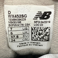 New Balance 452 White Light Cliff Grey - WX452SG - Size 37.5 - GIÀY 2HAND CHÍNH HÃNG PVN23764