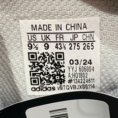 Adidas VL Court 2.0 Grey Black Gum - HQ1802 - Size 43 1/3 - GIÀY 2HAND CHÍNH HÃNG 24375