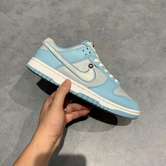 Nike Dunk Low Retro Fleece Swoosh Worn Blue - FB1871 011 - Size 40 - GIÀY 2HAND CHÍNH HÃNG PVN24059