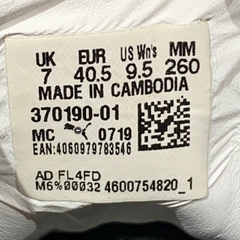 Puma Basket Badge HNDWRTTN White - 370190 01 - Size 40.5 - GIÀY 2HAND CHÍNH HÃNG PVN24405