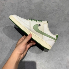 Nike Court Vision Low White Oil Green - FJ5480 100 - Size 41 - GIÀY 2HAND CHÍNH HÃNG PVN24340