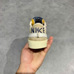Nike Blazer Low '77 Jumbo SE White Navy - FD0378 121 - Size 41 - GIÀY 2HAND CHÍNH HÃNG PVN24228