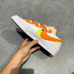 Nike Blazer Low sacai White Magma Orange - DD1877 100 - Size 41 - GIÀY 2HAND CHÍNH HÃNG PVN24113