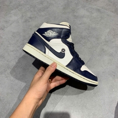 NIKE AIR JORDAN 1 MID ‘OBSIDIAN’ 554724-174 - Size 40.5 - GIÀY 2HAND CHÍNH HÃNG PVN24235