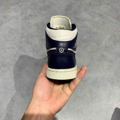 NIKE AIR JORDAN 1 MID ‘OBSIDIAN’ 554724-174 - Size 40.5 - GIÀY 2HAND CHÍNH HÃNG PVN24235