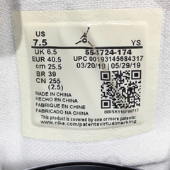 NIKE AIR JORDAN 1 MID ‘OBSIDIAN’ 554724-174 - Size 40.5 - GIÀY 2HAND CHÍNH HÃNG PVN24235