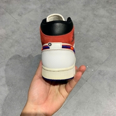 Air Jordan 1 Mid Multi-Color Swoosh - 852542 146 - Size 42.5 - GIÀY 2HAND CHÍNH HÃNG PVN24747