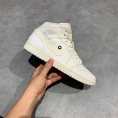 Air Jordan 1 Mid White Pure Platinum - 554724 104 - Size 42 - GIÀY 2HAND CHÍNH HÃNG PVN24890