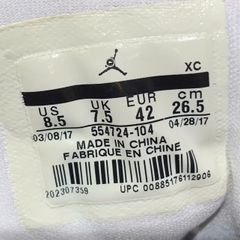 Air Jordan 1 Mid White Pure Platinum - 554724 104 - Size 42 - GIÀY 2HAND CHÍNH HÃNG PVN24890