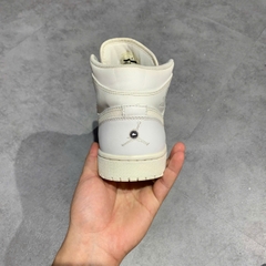 Air Jordan 1 Mid White Pure Platinum - 554724 104 - Size 42 - GIÀY 2HAND CHÍNH HÃNG PVN24890