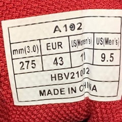 GIÀY CẦU LÔNG VICTOR A102CD - ĐEN ĐỎ - Size 43 - GIÀY 2HAND CHÍNH HÃNG PVN25231