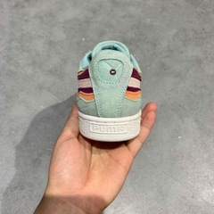 Giày Thời Trang Puma Suede Layers Eggshell Blue Sweet Grape - 382851-01 - Size 40 - GIÀY 2HAND CHÍNH HÃNG PVN25322