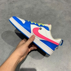 Nike Court Borough Low 2 GS White Pink Blue - BQ5448-111 - Size 40 - GIÀY 2HAND CHÍNH HÃNG PVN25413