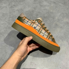 FILA Court Plaid Olive Orange - 1TM01393D-321 - Size 41 - GIÀY 2HAND CHÍNH HÃNG PVN25443