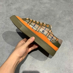 FILA Court Plaid Olive Orange - 1TM01393D-321 - Size 41 - GIÀY 2HAND CHÍNH HÃNG PVN25443
