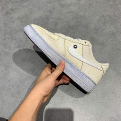 Nike Air Force 1 '07 LV8 EMB Summit White Blue Whisper - DV0787-100 - Size 42 - GIÀY 2HAND CHÍNH HÃNG PVN25551