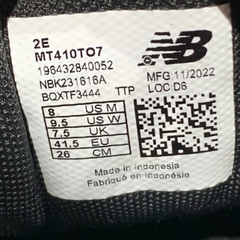 New Balance 410v7 Trail Slate Grey Marine Blue - MT410TO7 - Size 41.5 - GIÀY 2HAND CHÍNH HÃNG PVN25518