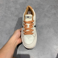 Lacoste L005 Leather White Tan - 744SFA0048291 - Size 39.5 - GIÀY 2HAND CHÍNH HÃNG PVN26194