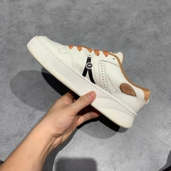 Lacoste L005 Leather White Tan - 744SFA0048291 - Size 39.5 - GIÀY 2HAND CHÍNH HÃNG PVN26194