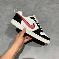 Nike Court Borough Low White Gym Red Black - 838937-102 - Size 42.5 - GIÀY 2HAND CHÍNH HÃNG PVN25576