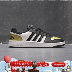 Adidas neo Hoops 2.0 'Black Gold White' H01196 SIZE 42 2/3 PVN11090