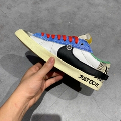 NIKE BLAZER LOW ’77 JUMBO MIGHTY SWOOSHERS DX6059-101 SIZE 40.5 GIÀY 2HAND CHÍNH HÃNG PVN19678
