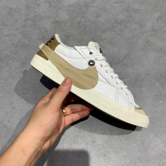NIKE BLAZER LOW ’77 JUMBO WHITE KHAKI DZ2772-121 SIZE 40.5 GIÀY 2HAND CHÍNH HÃNG PVN19679