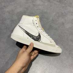 2HAND GIÀY NIKE BLAZER MID 77 SKETCH BLACK CW7580-101 SIZE 40 PVN12347